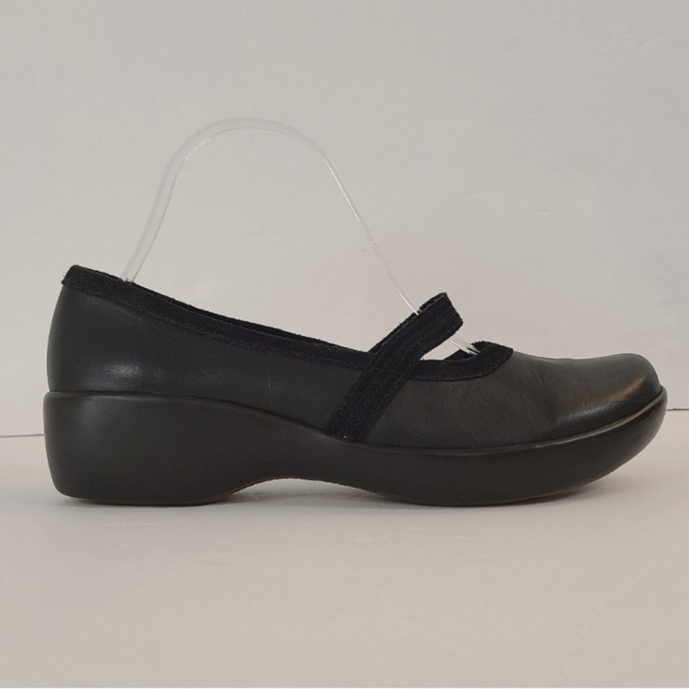 LL Bean Black Maryjane Clogs Woman's Size 9